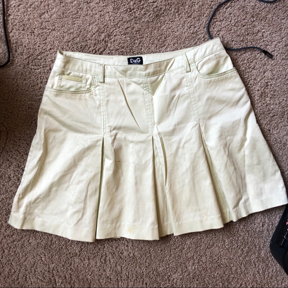 Dolce & Gabbana Light Green Miniskirt